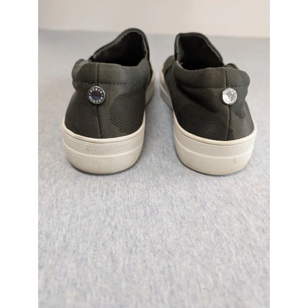 Steve Madden Men's Camo Canvas Slip-On Casual Shoes Gray/Black US 9.5M
